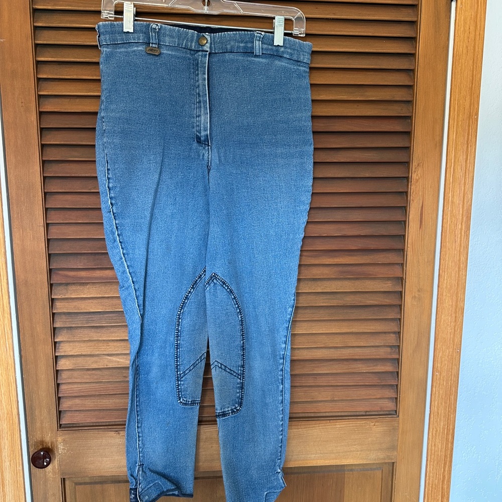 Women's Denim Equestrian Riding Leggings Size 30R